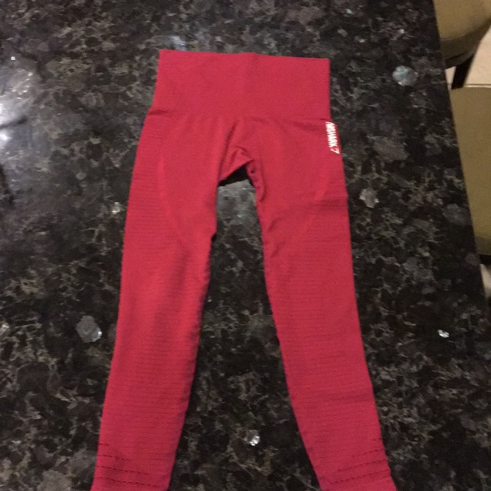 Gym shark Red Capri leggings